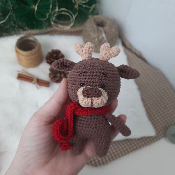 Toy Mini Deer Amigurumi Free Pattern 3