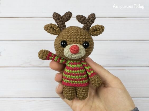 Toy Mini Deer Amigurumi Free Pattern 5