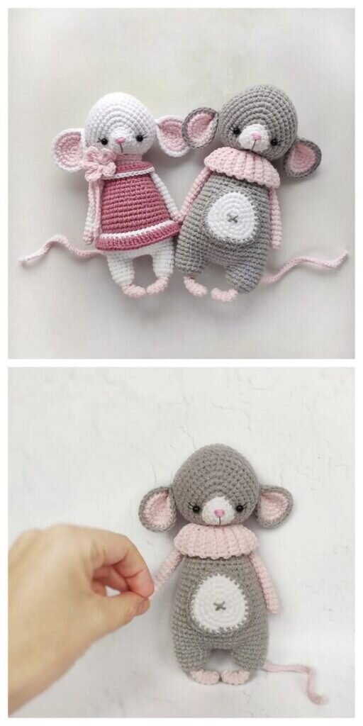 Toy Mouse Amigurumi Free Pattern 2