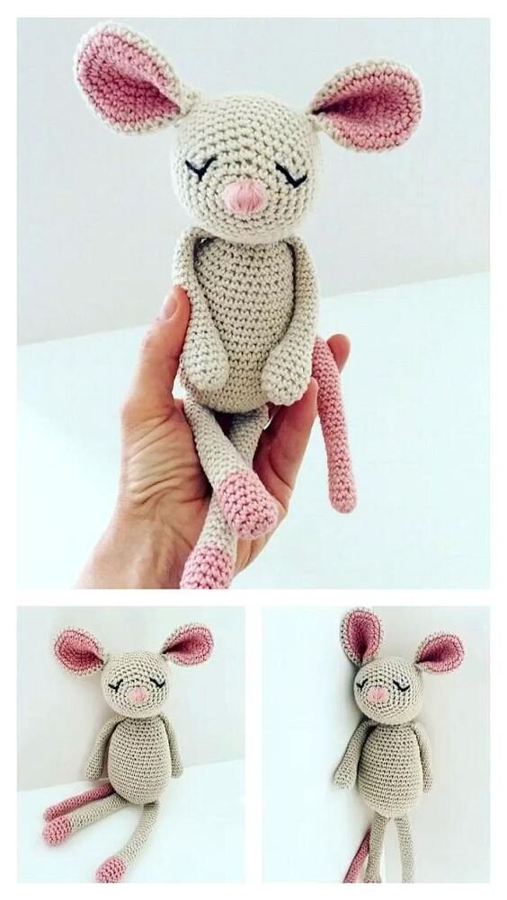 Toy Mouse Amigurumi Free Pattern 3