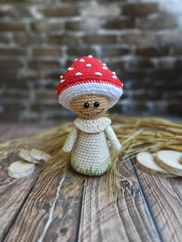 Toy Mushroom Witch Hat Crochet Pattern 5