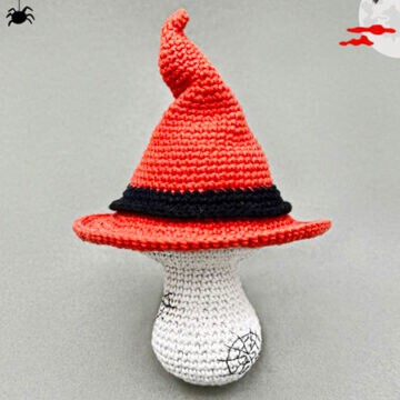 Toy Mushroom Witch Hat Crochet Pattern