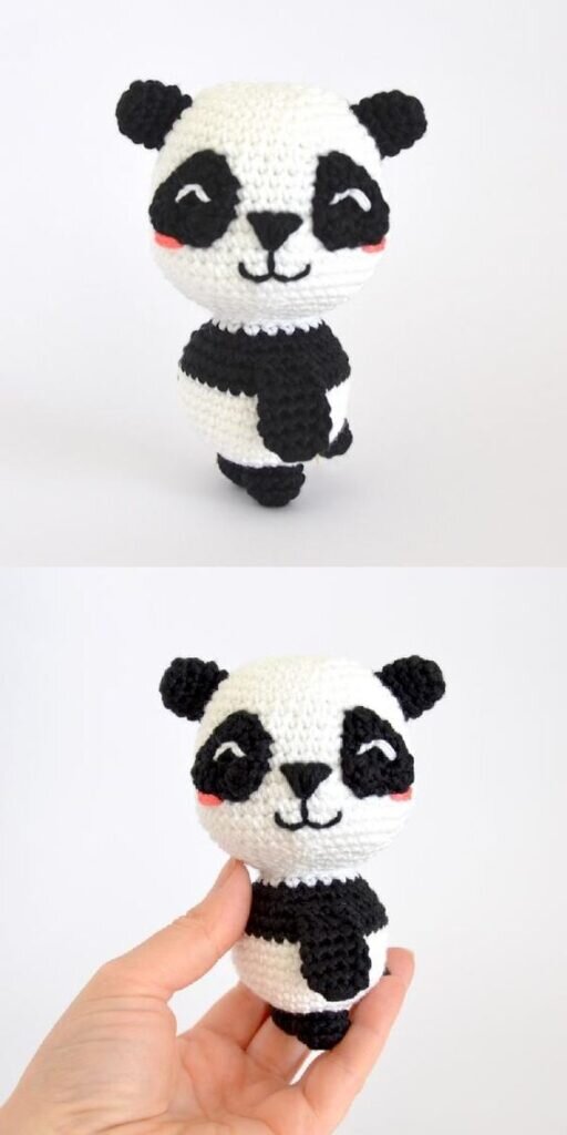 Toy Panda Amigurumi Free Pattern 3