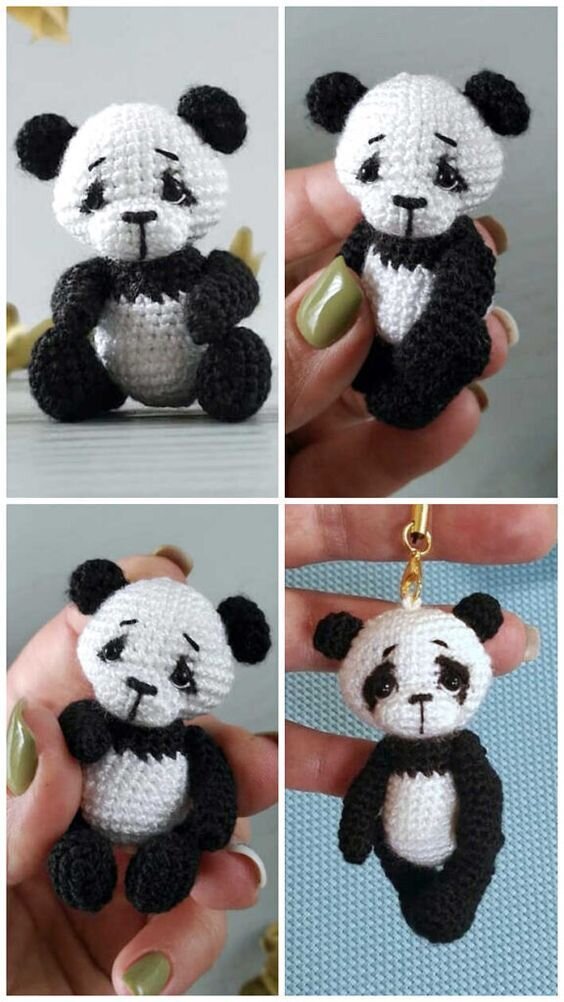 Toy Panda Amigurumi Free Pattern 4