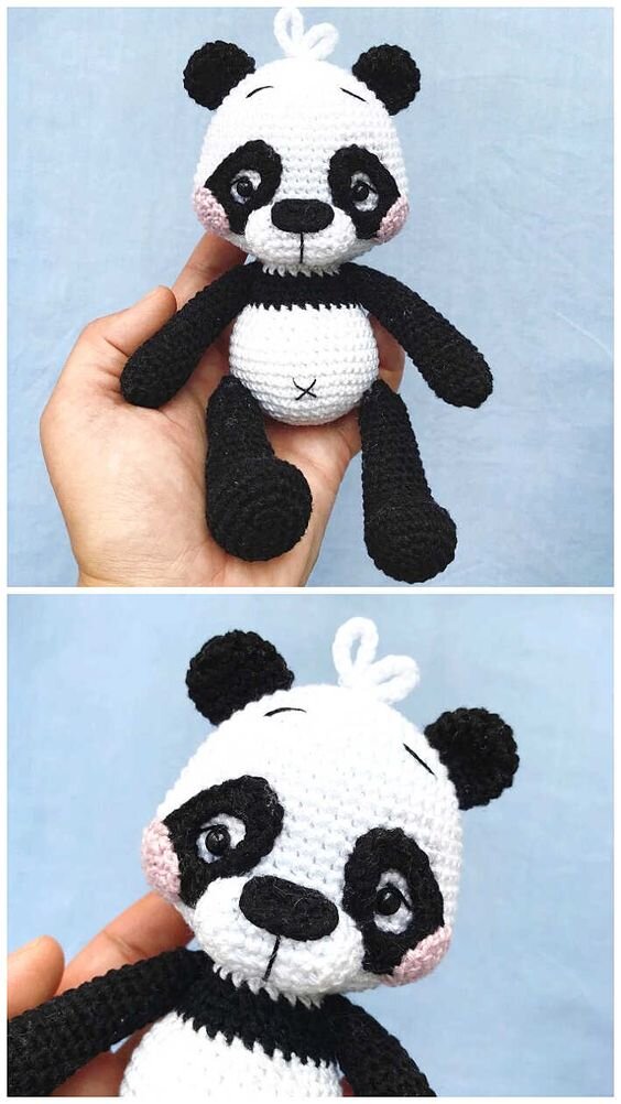 Toy Panda Amigurumi Free Pattern 6