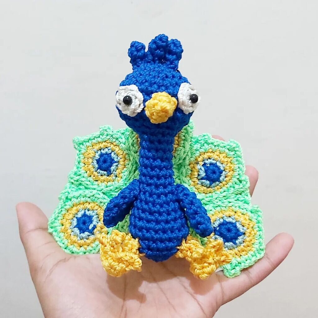 Toy Peacock Amigurumi Free Pattern 5