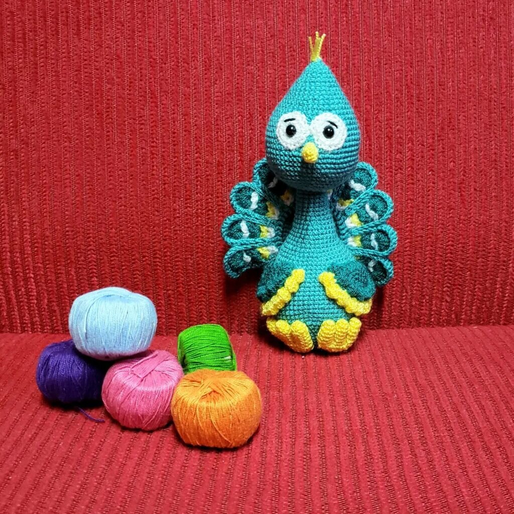 Toy Peacock Amigurumi Free Pattern 7