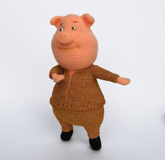 Toy Piglet Amigurumi Free Pattern 4