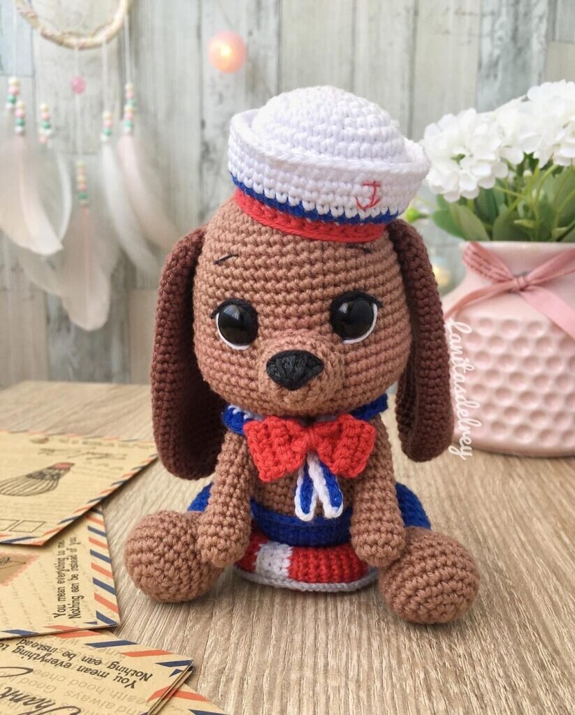 Toy Puppy Amigurumi Free Pattern 8