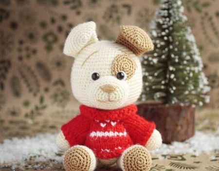 Toy Puppy Amigurumi Free Pattern