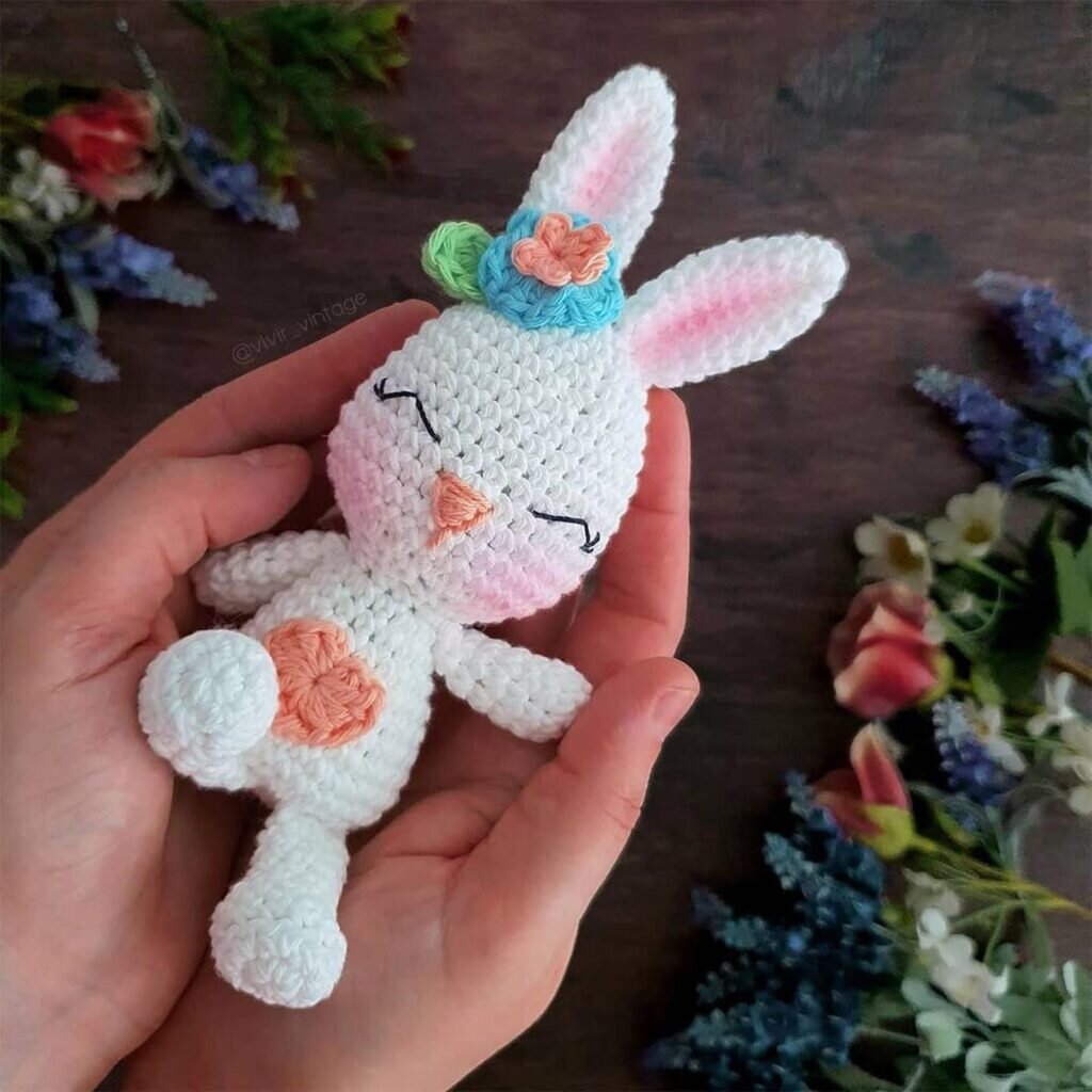 Toy Rabbit Amigurumi Free Pattern 1