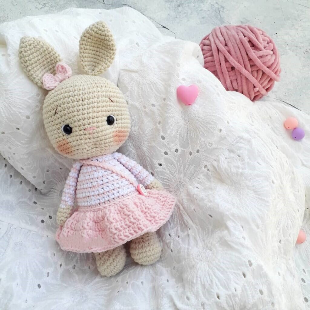 Toy Rabbit Amigurumi Free Pattern 2