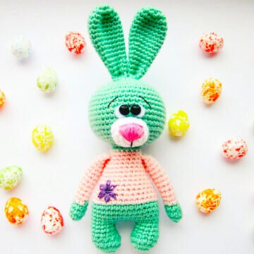 Toy Rabbit Amigurumi Free Pattern