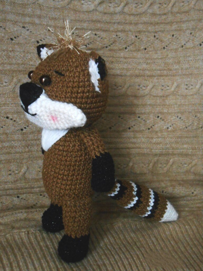 Toy Raccoon Amigurumi Free Pattern 4