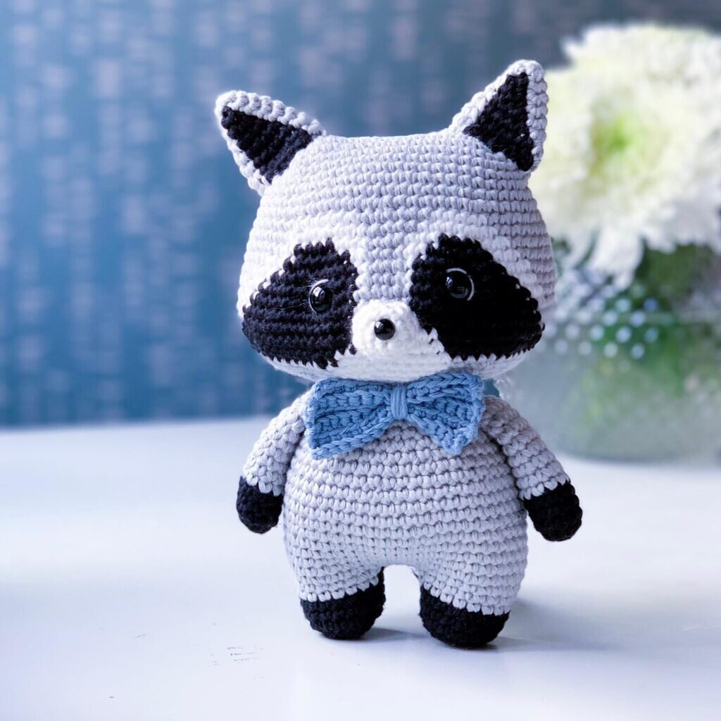 Toy Raccoon Amigurumi Free Pattern 8