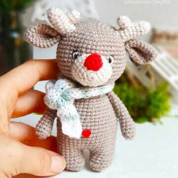 Toy Reindeer Amigurumi Free Pattern