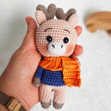 Toy Reindeer Amigurumi Free Pattern