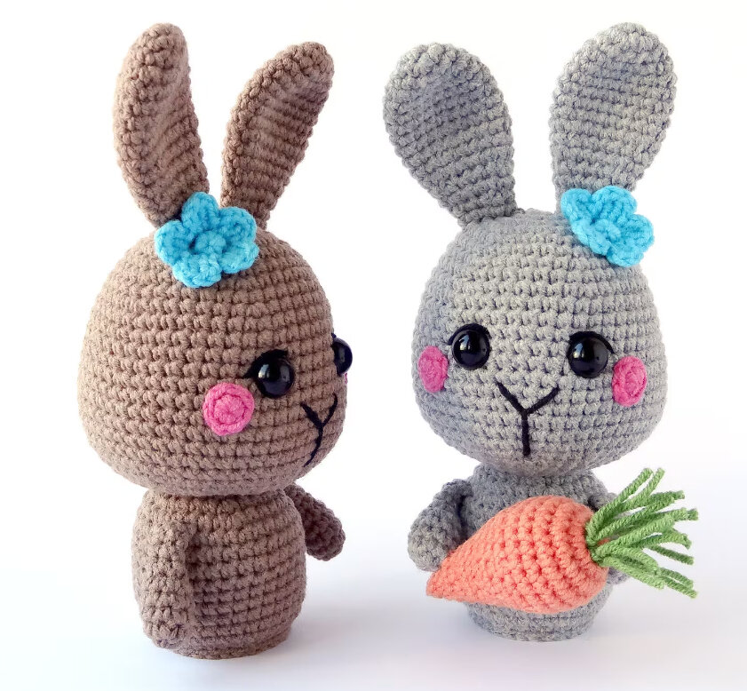 Toy Rose the Bunny Amigurumi Free Pattern 1