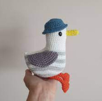 Toy Seagull Amigurumi Free Pattern 3