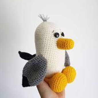 Toy Seagull Amigurumi Free Pattern 4