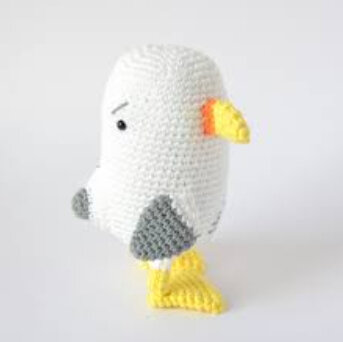 Toy Seagull Amigurumi Free Pattern 5