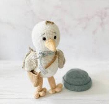 Toy Seagull Amigurumi Free Pattern 6