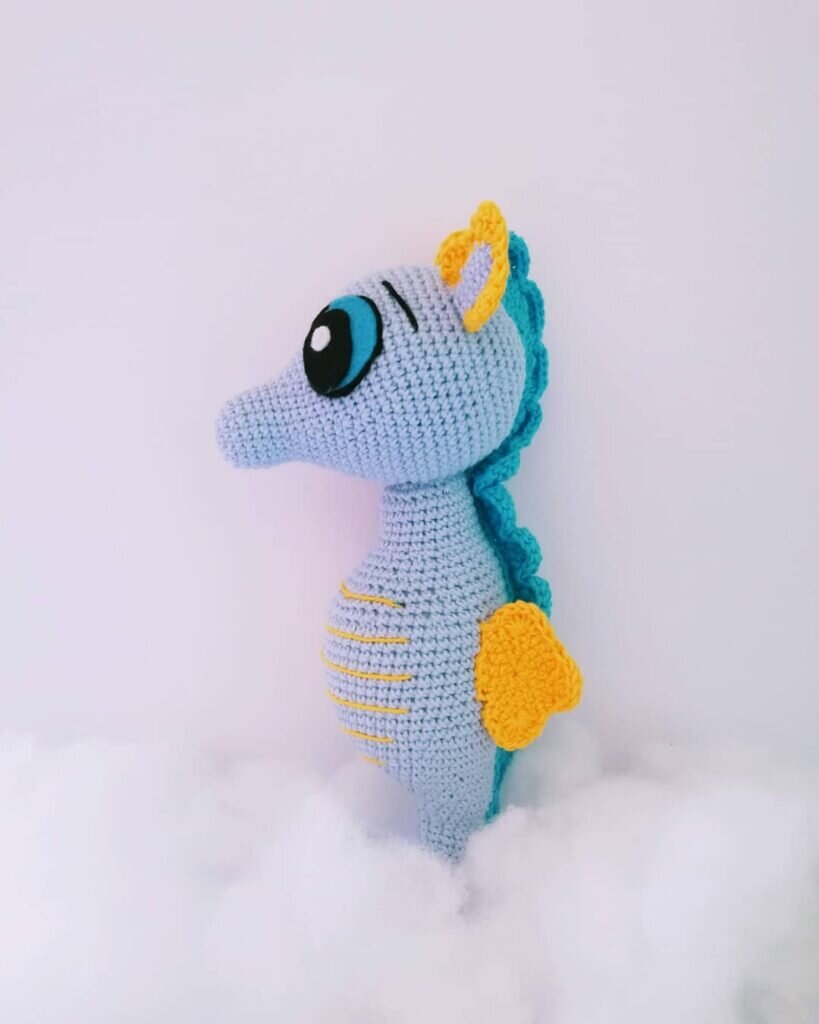 Toy Seahorse Amigurumi Free Pattern 2