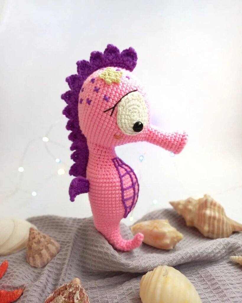 Toy Seahorse Amigurumi Free Pattern 4