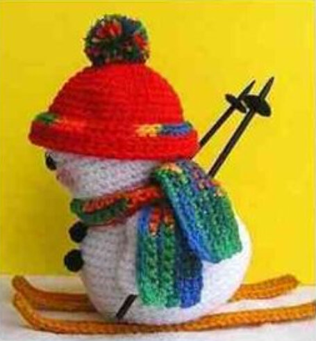 Toy Snowman Amigurumi Free Pattern 3