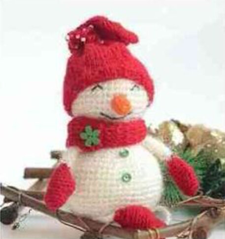 Toy Snowman Amigurumi Free Pattern 6