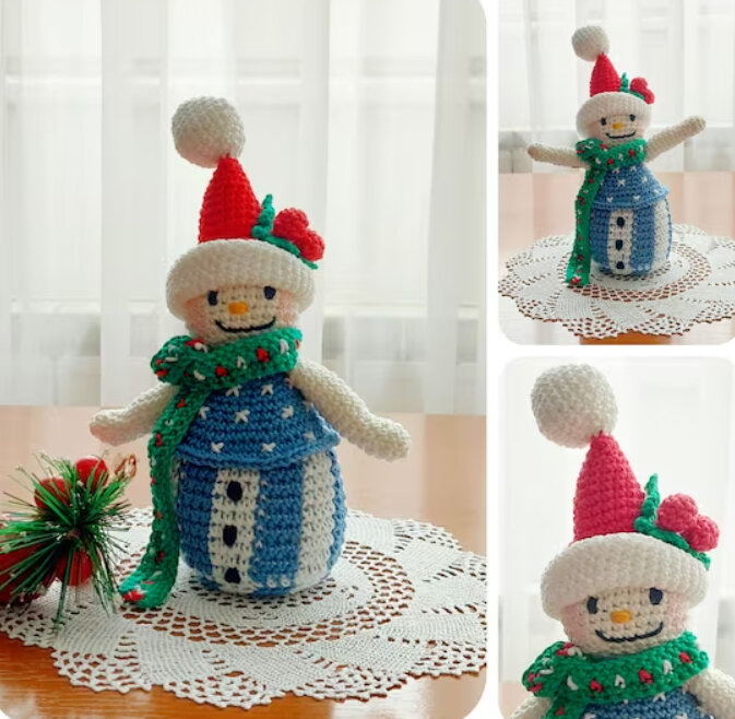 Toy Snowman Amigurumi Free Pattern 2