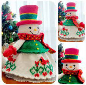 Toy Snowman Amigurumi Free Pattern 3