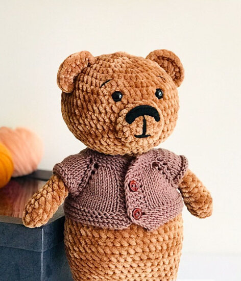 Toy Teddy Bear Amigurumi Free Pattern