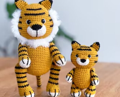 Toy Tiger Amigurumi Free Pattern 1