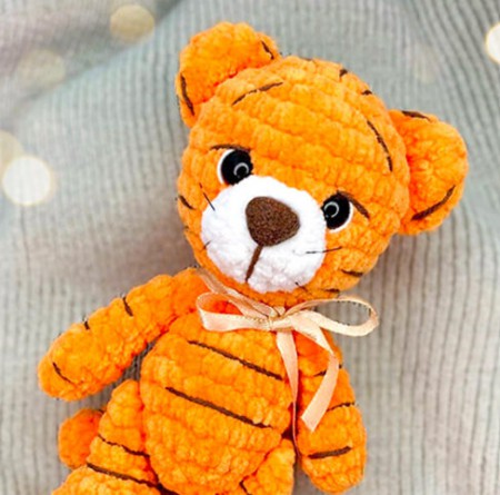 Toy Tiger Amigurumi Free Pattern