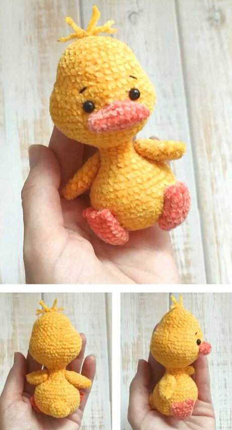 Toy Yellow Duck Amigurumi Free Pattern 4