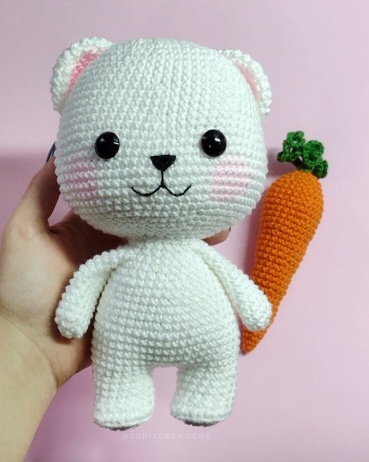 White Bear Amigurumi Free Pattern 1